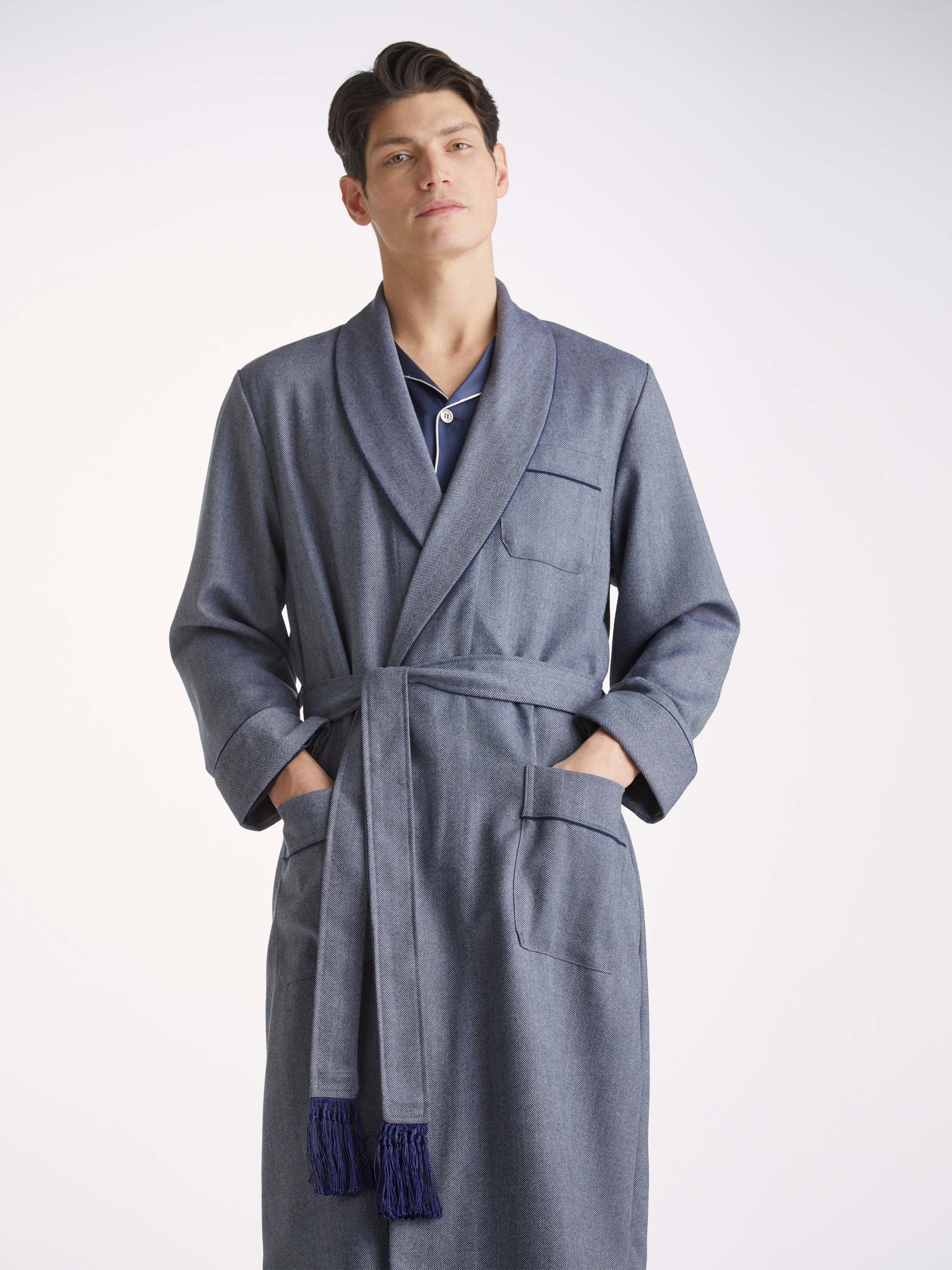 Buy Blue Lightweight Pure Cotton Dressing Gown from Next Luxembourg